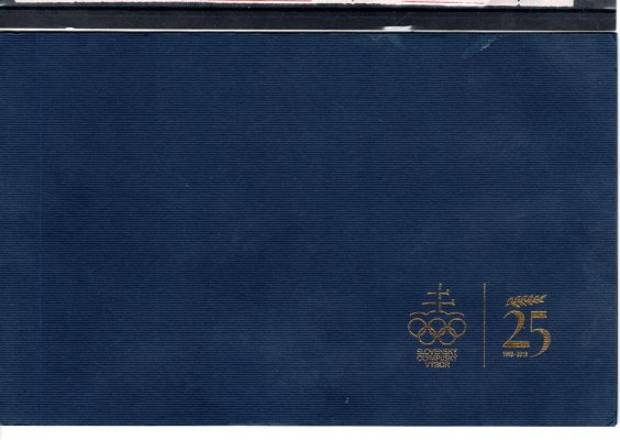 zvláštní sešítkové vydání Slov. olympijského výboru, 3 listy s 8 x T2 + kupon