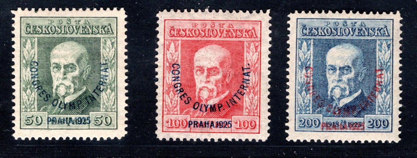 180 - 2, (5,6,8), Olympijský kongres,  kompletní svěží řada