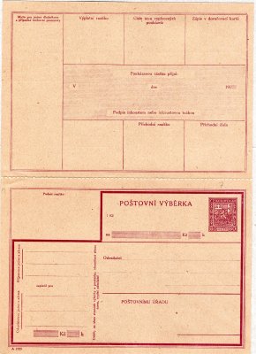 CPV 12 A - 10 čar, text český, poštovní výběrka, kompletní, kat 2900