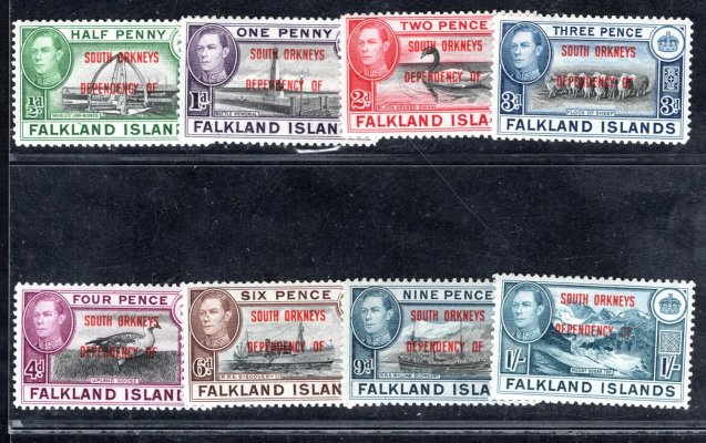 Falklandy, South Orkneys, SG  D 1 - 8, kompletní řada