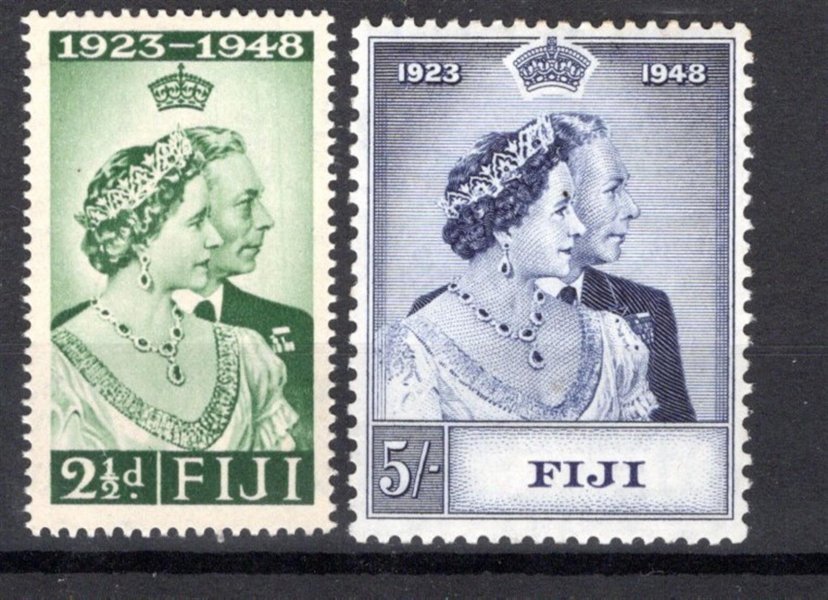 Fiji - SG. 270 - 1, Alžběta, stříbrná svatba