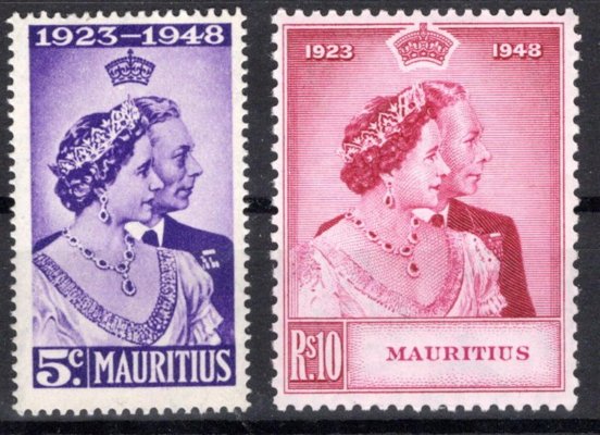 Mauritius - SG. 270 - 271, Alžběta, stříbrná svatba