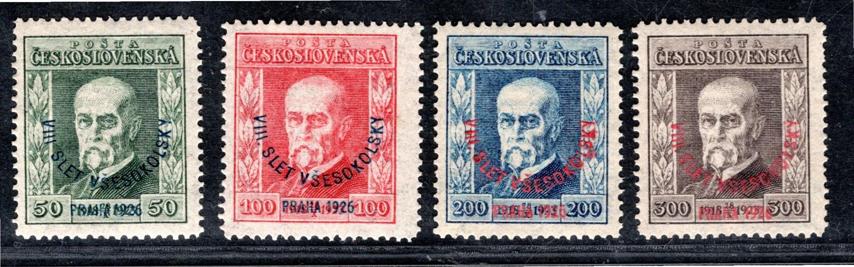 183 - 6, (5,8,6,7), Všesokolský slet, kompletní řada