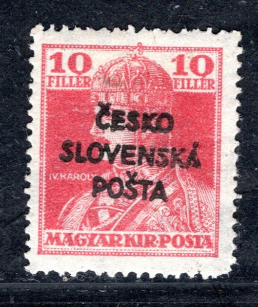 RV 146, Karel, červená 10 f - zkoušeno Gilbert, Vrba 