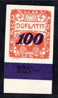 DL 39, doplatní, krajová s počítadlem, 100/250 oranžová