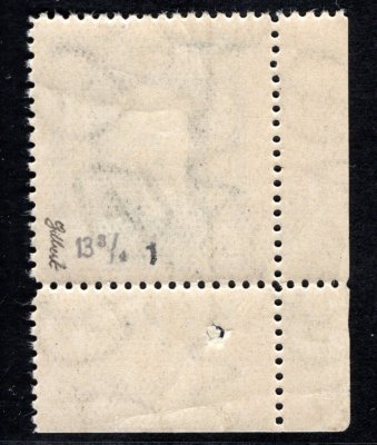 188 B, P 1, neotypie, zelená 50 h, rohová s DČ 6 I.26, zk. Gi