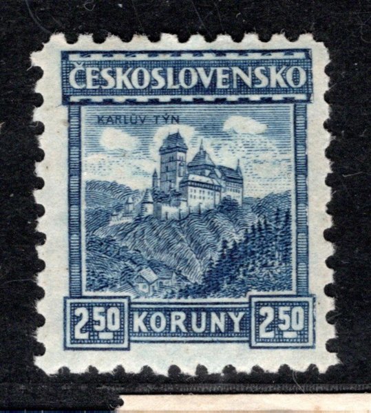 215, P 8, Karlštejn, modrá 2,50 Kč