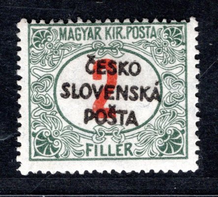 RV 155, Šrobárův přetisk, doplatní, 2 f, zk. Kauf., Ka