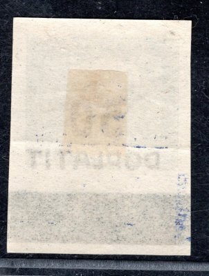 DL 19a, přetisk fialový, doplatní, krajová, s počítadlem, šedozelená 50/75