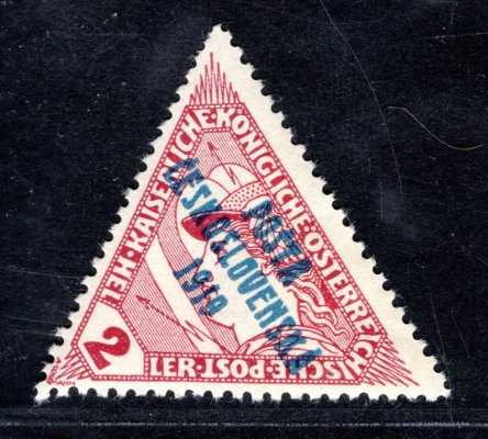55, typ II, trojúhelník, hnědočervená 2 h