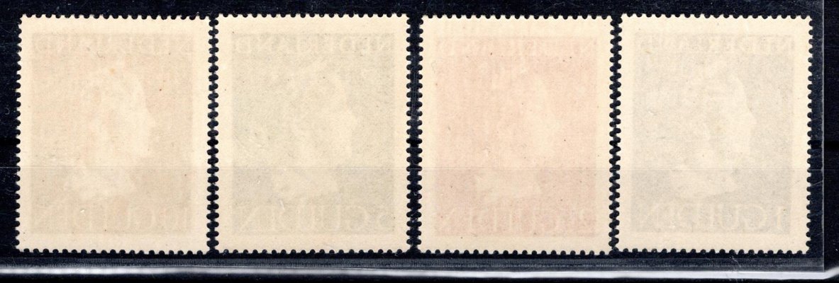 Holandsko - Mi. 453 - 6, výplatní, královna Wilhelmina, kompl. řada, vzácná a hledaná