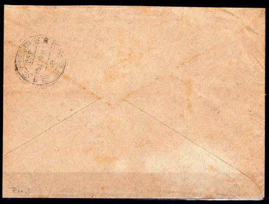 R, Ex dopis z Nové Kdýně s frankaturou PČ 1919 do Chebu, zkošeno Mahr, hezká celistvost - zkoušeno Mahr 