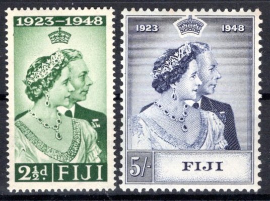 ?1 Fiji - SG. 270 - 1, Alžběta, stříbrná svatba