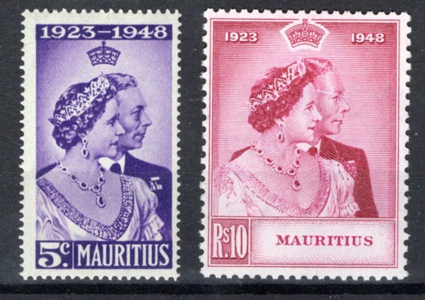 Mauritius - SG. 270 - 1, Alžběta, stříbrná svatba