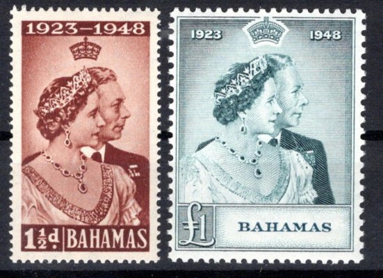 Bahamas - SG. 194 - 5, Alžběta, stříbrná svatba