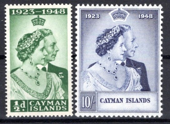 Cayman Islands - SG. 129 - 30, Alžběta, stříbrná svatba