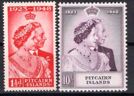Pitcairn Islands - SG. 11 - 12, Alžběta, stříbrná svatba