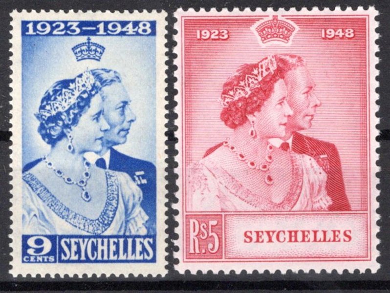 Seychelles  - SG. 152 - 3, Alžběta, stříbrná svatba