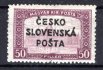 RV 159, Šrobárův přetisk, Parlament, fialová 50 f, zk. Le, Mr
