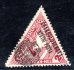 II. Pražský přetisk, trojúhelník, hnědočervená 2 h troúhelník - nevydaná známka , zk. Řezníček, hledané