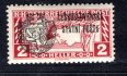RV 41 ; Pražský Přetisk II - 2 h hnědočervená - veliký znak - zkoušeno Mrňák 