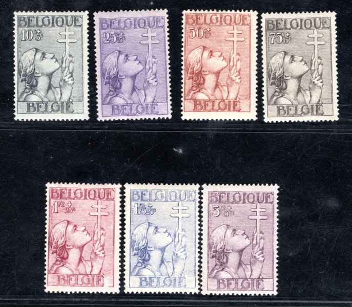 Belgie - Mi. 366 - 72, tuberkulósa