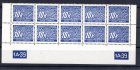 DL 13  - 10  koruna modrá  - spodní desetipás s dč 1A-39   x-x  