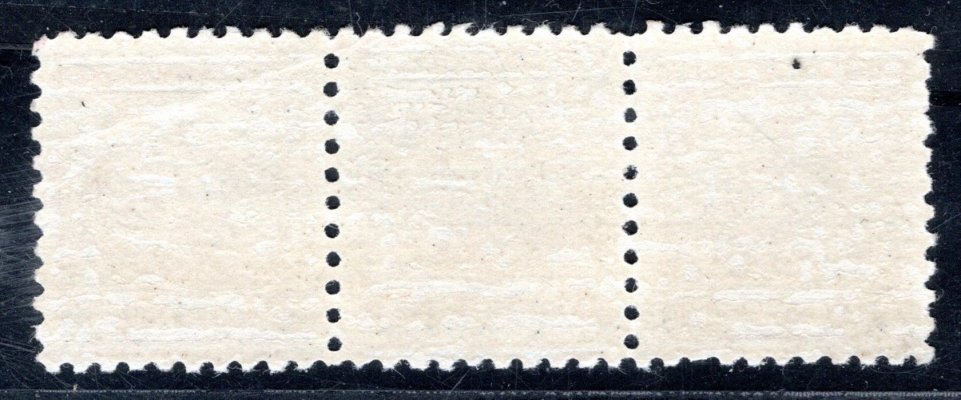 248, Státní znak, třípáska - moletáž, prostřední známka, 5 h modrá