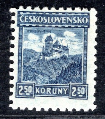 215, P 8, Karlštejn, modrá 2,50 Kč