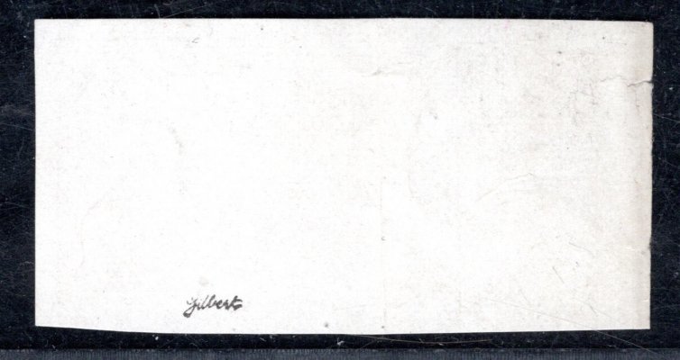 3 ZT, černotisk, papír křídový, krajová, částečně neopracovaný okraj, ohyb mezi okrajem a známkou, 5 h, zk. Gi