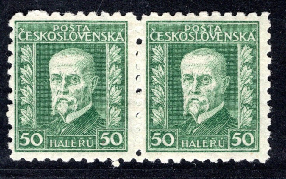 204, TGM, obtisk, dvoupáska, zelená 50 h