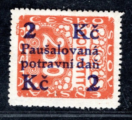 PD 4, potravní daň 2K/250 oranžová, hledané  zkoušeno Vrba 