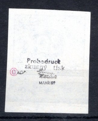 DL 58 ZT, doplatní, černotisk, papír křídový, krajová s počítadlem, nezoubkovaná 30 h, zk. Ma, Ka - pozdější tisk 