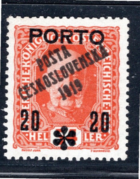 87, typ II, PORTO, 20/54 oranžová, zk. Ma, Mr, Ka