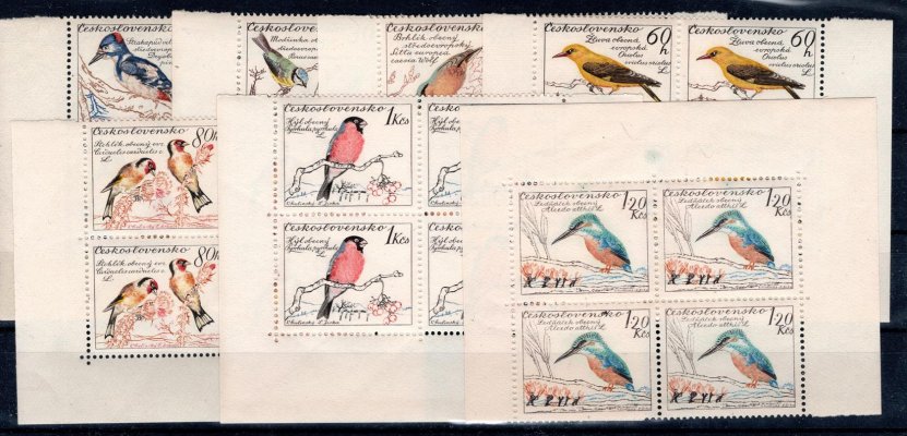 1078 - 1084; 4 - bloky Ptáci rohové 