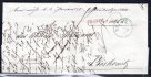 Skládaný dopis z Brna do Boskovic, r. 1850; modré jednokruhové raz. BRÜNN; 1. MAI., Votoček č. 247/5, 40 bodů + červené řádkové raz. FRANCO 