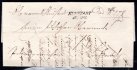 Skládaný dopis z Kunštátu do Boskovic, r. 1847 ; řádkové raz. KUNSTADT, 16 APR ; Votoček č. 1179/2, 60 bodů  