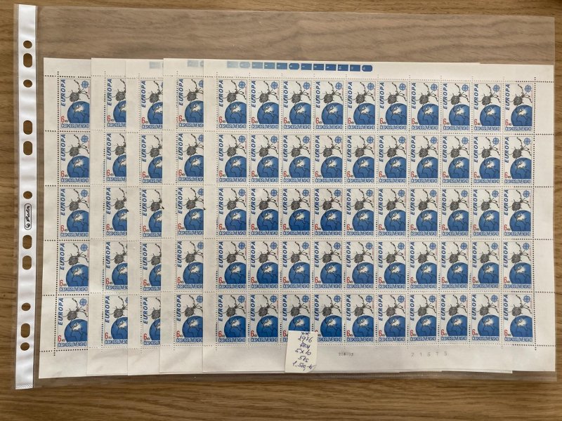 2976; 5 x kompletní archy s daty tisku 