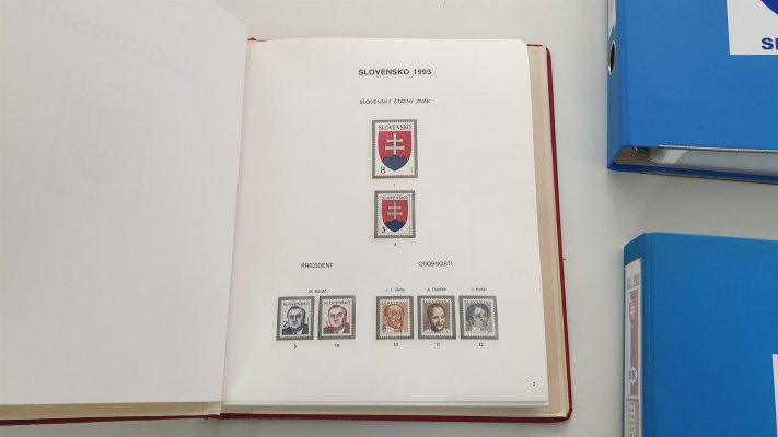 1993 - 2018 - Slovenská Republika - generální kompletní sbírka ve 4 albech, kat. cena více než 1000 euro 