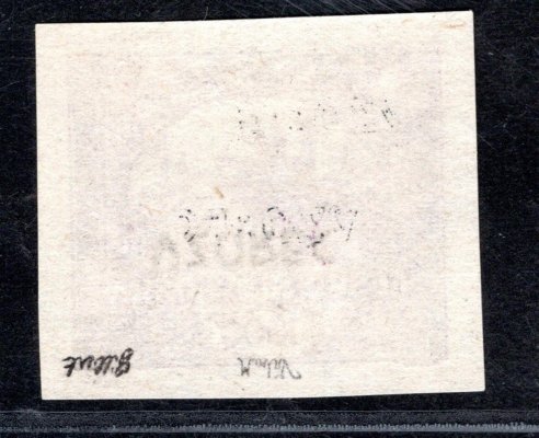 26 VZ PP, přetisk převrácený, fialová 1000 h s přetiskem VZOREC, zk. Gilbert, Vrba