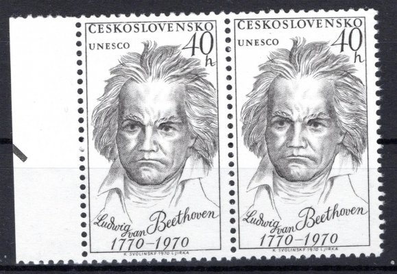 1813 ST, krajová dvoupáska typ i+II, Beethoven, zk.