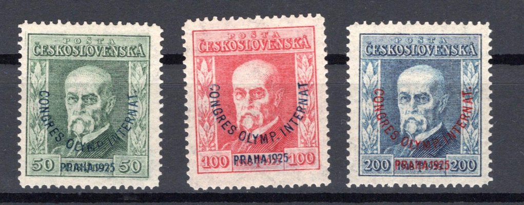 180 - 2, P 7,7,6, Olympijský kongres, kompletní svěží řada, zk. Gilbert