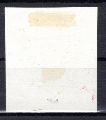 274 ZT, Nitra, otisk rytiny na kousku papíru v barvě červené 1 Kč, zk. Vrba