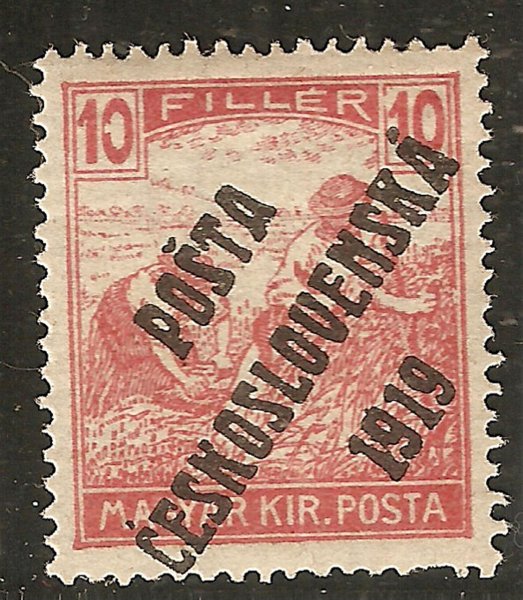 105 typ IV ; 10 filler - červené číslo 