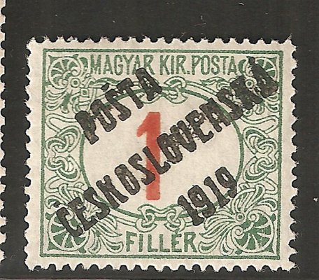 131 Typ I ; 1 f červené číslo, zk. Gilbert, Karásek, Lešetický 