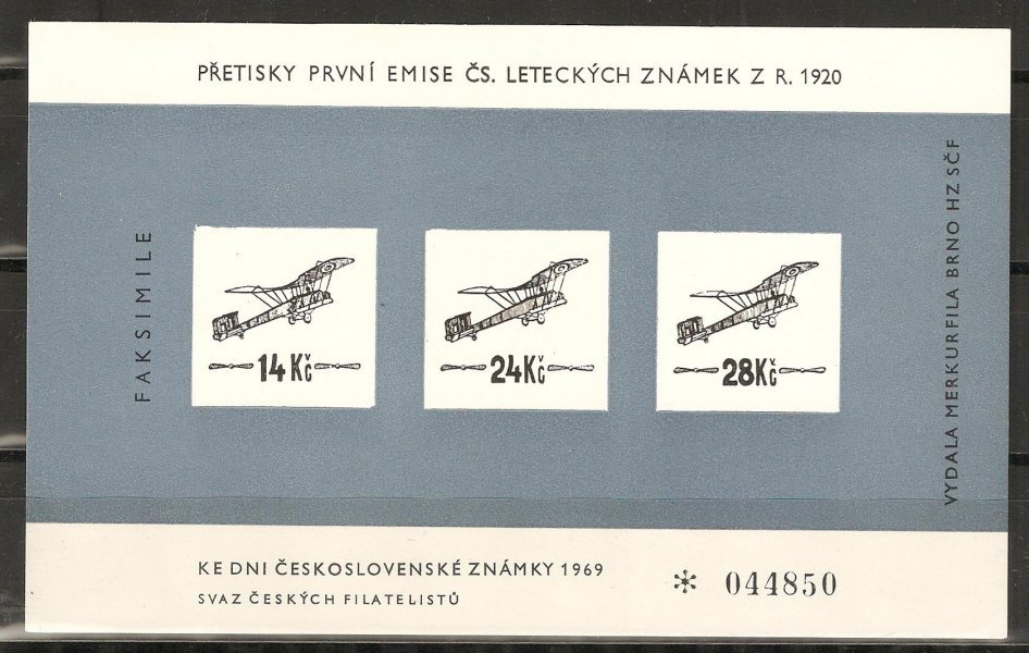 Letecké - oficiální Faksmilie 