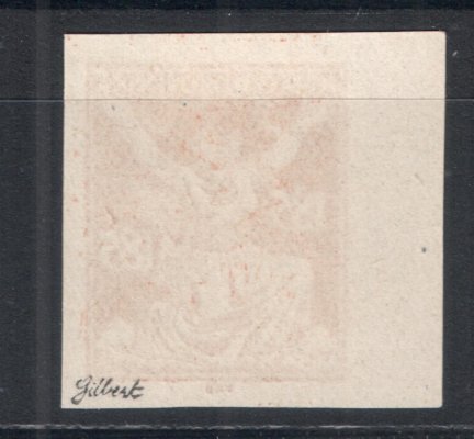 160 N - krajová nezoubkovaná hodnota 185h oranžová, levý krajový kus, zk. Gilbert, kat. 300 Kč