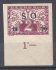 SO 26 - krajová hodnota 2h fialová s černošedým přetiskem SO 1920, na lepu označeno jako černý přetisk, připojeno označení žlutý papír