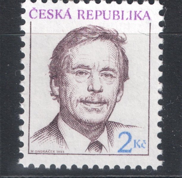 3 - hodnota 2Kč Václav Havel, DV 30/1, kat. 120 Kč