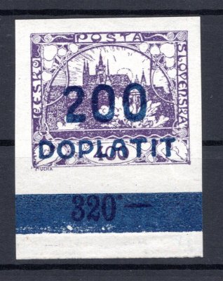 DL 28, doplatní, krajová s počítadlem, 200/400 modrofialová
